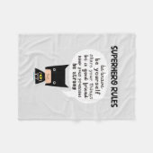 Superheld Rules Fleece Deken (Voorkant (Horizontaal))