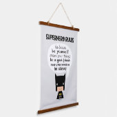 Superheld Rules Hangend Wandkleed (Gebogen)