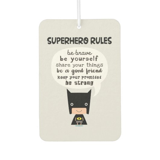 Superheld Rules Luchtverfrisser (Voorkant)