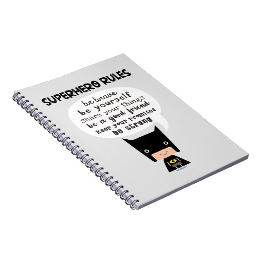 Superheld Rules Notitieboek (Rechterzijde)