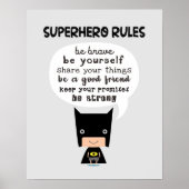 Superheld Rules Poster (Voorkant)