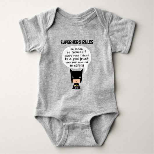 Superheld Rules Romper (Voorkant)