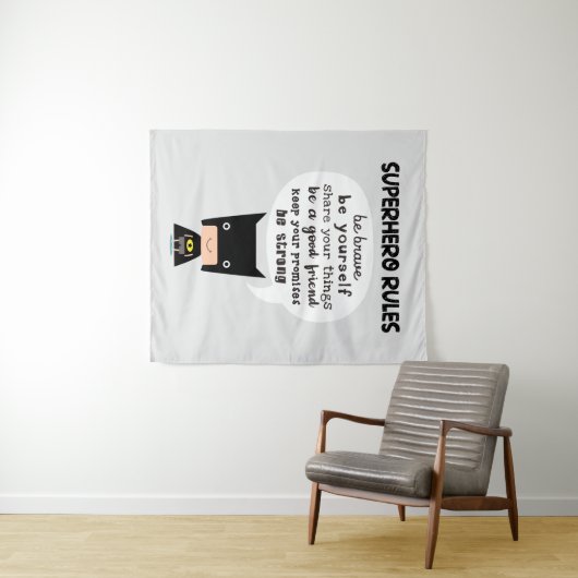 Superheld Rules Wandkleed (In Situ (horizontaal))