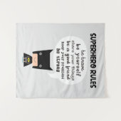 Superheld Rules Wandkleed (Voorkant (horizontaal))