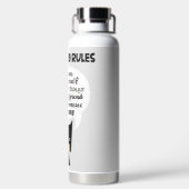 Superheld Rules Waterfles (Achterkant)