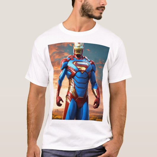 Superheld-shirt T-shirt (Voorkant)