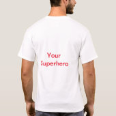 Superheld-shirt T-shirt (Achterkant)