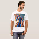 Superheld-shirt T-shirt (Voorkant volledig)