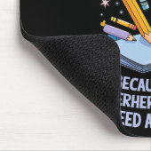 Superheld Sidekick Lesgeven School Docent Ik Muismat (Hoek)