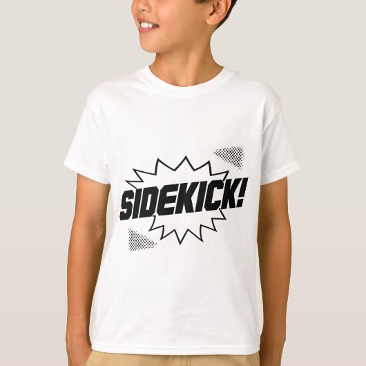 Superheld Sidekick voor kleine broer of pasgeboren T-shirt (Voorkant)