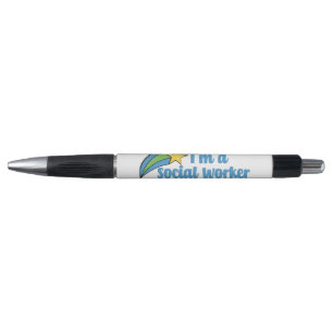 Superheld Social Worker Pen