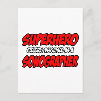 Superheld.. Sonographer Briefkaart