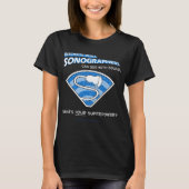 Superheld Sonographer T-shirt (Voorkant)