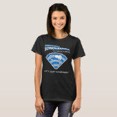 Superheld Sonographer T-shirt (Voorkant volledig)