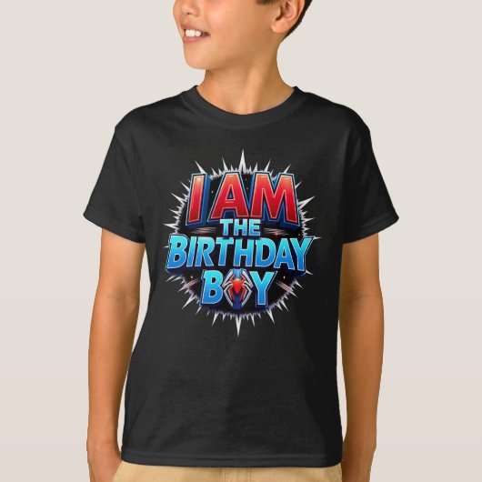 Superheld Spider Web T-shirt Perfect Verjaardag Bo (Voorkant)