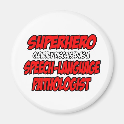 Superheld...spraaktaal patholoog magneet (Voorkant)