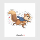 Superheld Squirrel - "Go Nuts for Justice! Sticker (Vel)