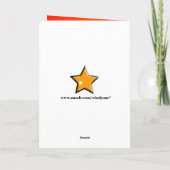 Superheld Star Happy Birthday Card Kaart (Achterkant)