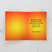 Superheld Star Happy Birthday Card Kaart (Binnen)