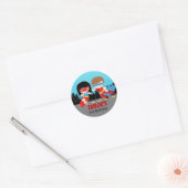 Superheld Stickers Birthday Party Favors (Envelop)