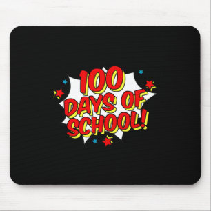 Superheld Stijl Gelukkige 100ste 100 Dagen van Sch Muismat