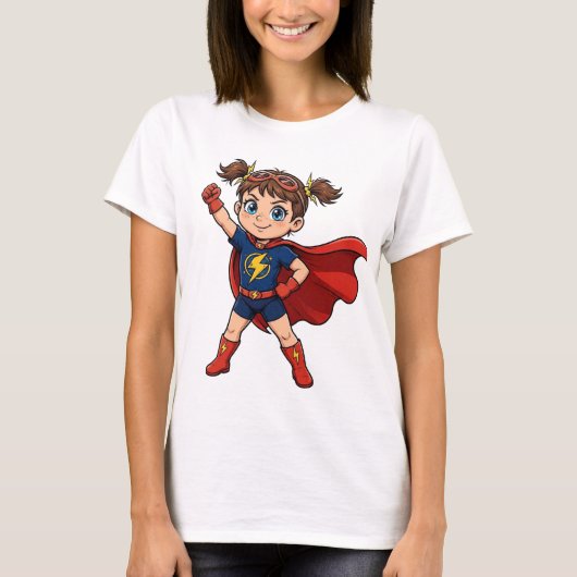 Superheld stijl t-shirt (Voorkant)