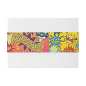 SUPERHELD STRIPBOEK BRUILOFT UITNODIGINGEN WIKKEL (Achterkant Voorbeeld)