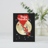 Superheld stripboek kinder Valentijnsdag Aankondigingskaart (Staand voorkant)