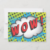 Superheld stripfeestje feest Bedankt! Bedankkaart (Voorkant)