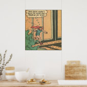 Superheld strips van 50s  strips Golden age Poster (Keuken)