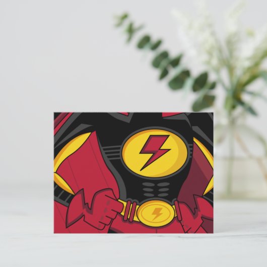 Superheld Suit Briefkaart (Staand voorkant)