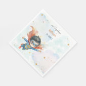 Superheld superboy kinderen verjaardag servet (Hoek)