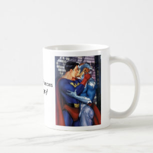 superheld, superheld, zelfs superhelden kunnen hom koffiemok