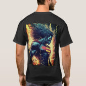 Superheld T-Shirt Design: Energie Projectie Power (Achterkant)