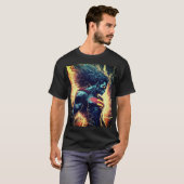 Superheld T-Shirt Design: Energie Projectie Power (Voorkant volledig)