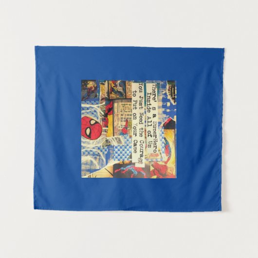 Superheld Tapestry Wandkleed (Voorkant (horizontaal))