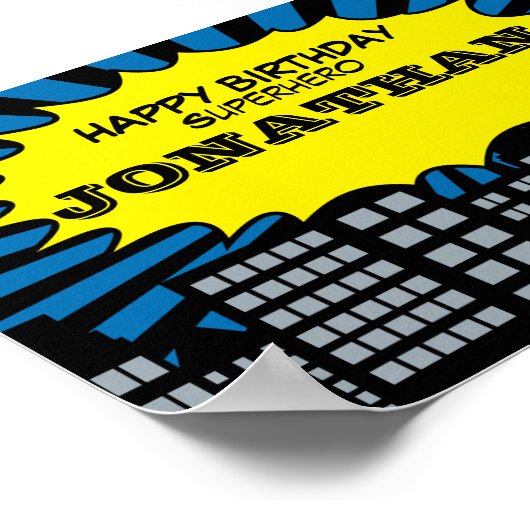 Superheld Thed Poster (Hoek)