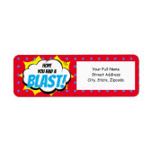 Superheld-thema Etiket (Voorkant)