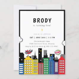 Superheld Theme Birthday Kaart