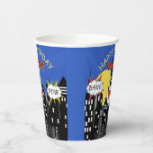 Superheld Theme Birthday Papieren Bekers (Links)