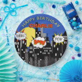 Superheld Theme Birthday Papieren Bordje (Feest)