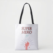 superheld  tote bag (Voorkant)