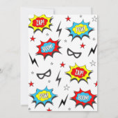 Superheld Uitnodiging (Achterkant)