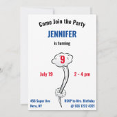 Superheld USA Stunning Girl Amathday Kaart (Achterkant)