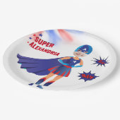 Superheld USA Stunning Girl Amathday Papieren Bordje (Gekanteld)