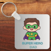 Superheld Vader Sleutelhanger (Voorkant)