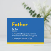 Superheld vaderdag kaarten Modern (Staand voorkant)