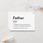 Superheld vaderdagkaarten Modern Kaart (Voorkant / Achterkant in situ)