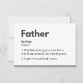 Superheld vaders dagkaarten Modern Kaart (Voorkant)