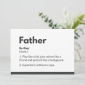 Superheld vaders dagkaarten Superdad Bedankkaart (Staand voorkant)